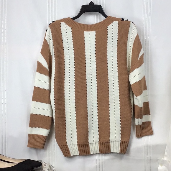 🐇VTG Knit Angora Blend Leopard Print V-Neck Sweater - Picture 2 of 6